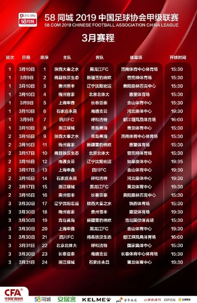 2019中超足球比赛时间表 2019中超联赛-第2张图片-www.211178.com_果博福布斯